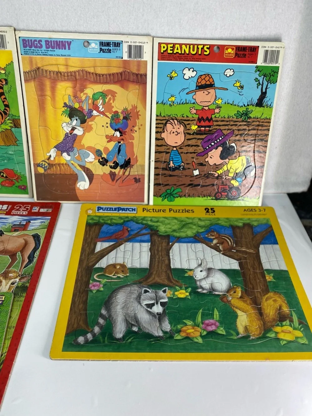 Vintage Assortment 13 Puzzle Variety Brands Puzzle Patch Golden Disney Playskool